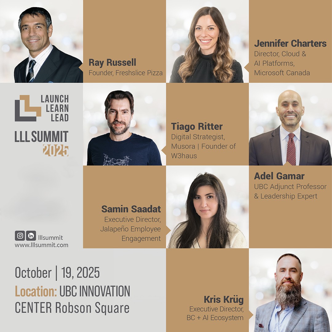 LLL Summit 2025 — speakers, stage and audience at UBC Robson Square